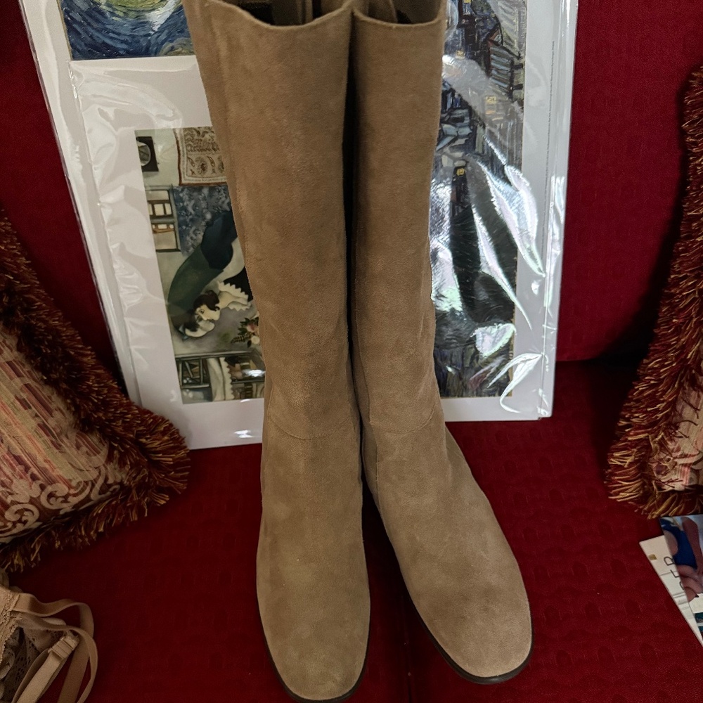 Naot knee high suede boots